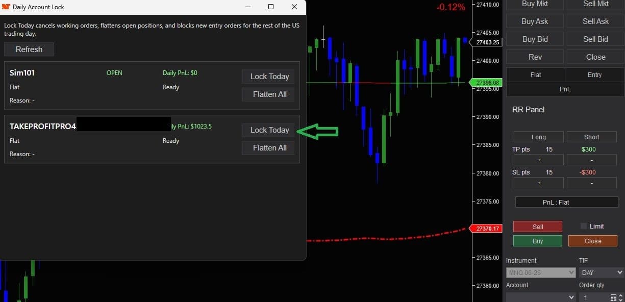 GG Daily Account Lock AddOn Full control over every account