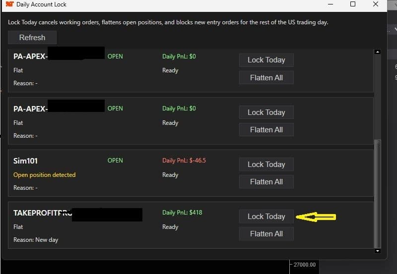 GG Daily Account Lock AddOn Lock your account instantly