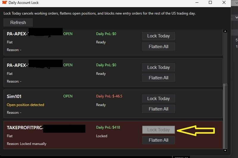 GG Daily Account Lock AddOn Once locked — trading is completely blocked